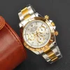 Classic Chronograph Silver-Gold | White