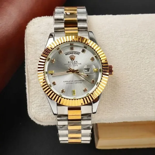 Classic Day & Date 41mm Two-Tone White