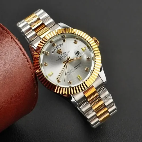 Classic Day & Date 41mm Two-Tone White