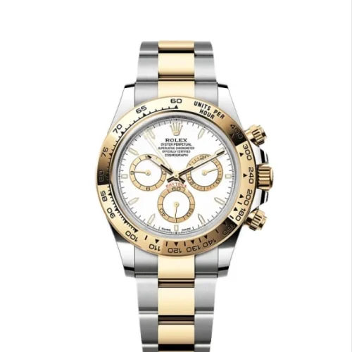 Classic Chronograph Silver-Gold | White