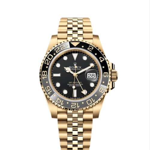 Travel Style Gold Chain | Black Dial