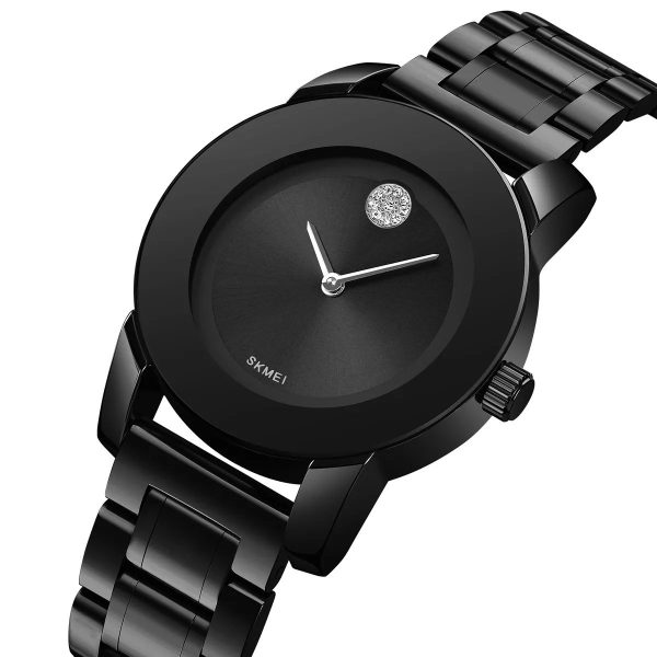 Skmei Women Minimal Quartz Timepiece – Black