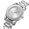 Skmei Women Minimal Quartz Timepiece – Silver
