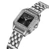 Skmei Women Stainless Steel Square Diamond
