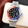 Gmt Travel Style Silver Chain | Red Blue Bezel