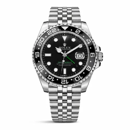 Gmt Travel Style Silver | Black Bezel