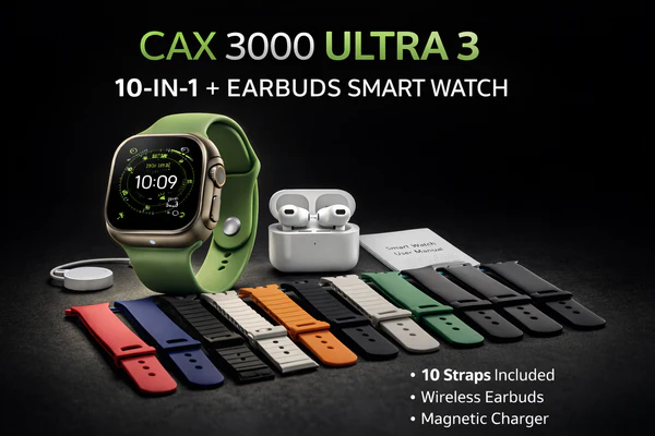 Ultra 3 Bluetooth Calling Smart Watch – 49mm HD Display