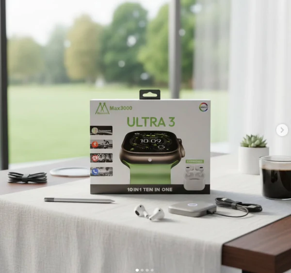 Ultra 3 Bluetooth Calling Smart Watch – 49mm HD Display