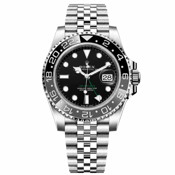 Travel Style Mint Black Bezel Watch Stainless Steel