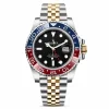 Travel Style Two Tone Red Blue Bezel Watch