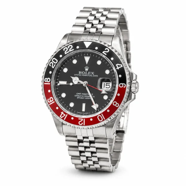 Travel Style Red Black Bezel Watch Stainless Steel
